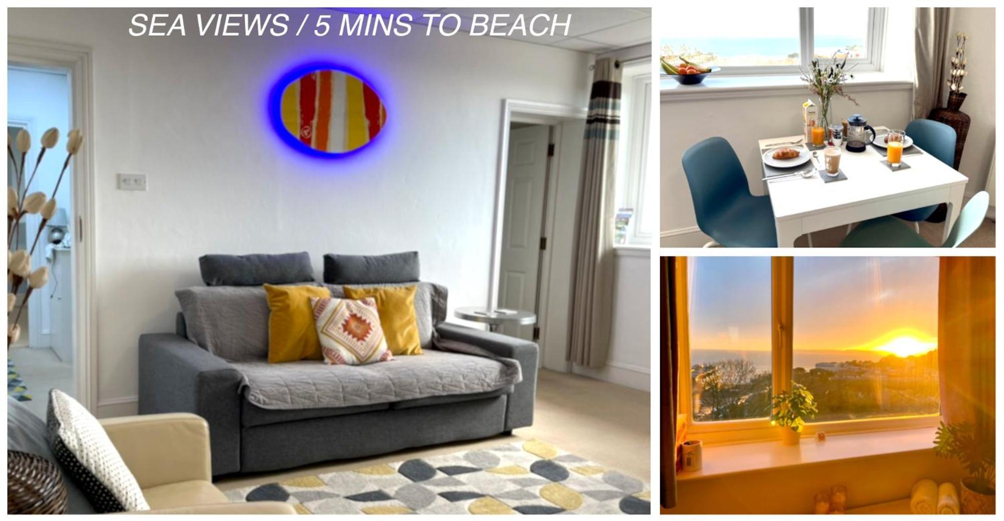 Sea View Family Stay By Beach Gym & Parking Bournemouth Exterior photo